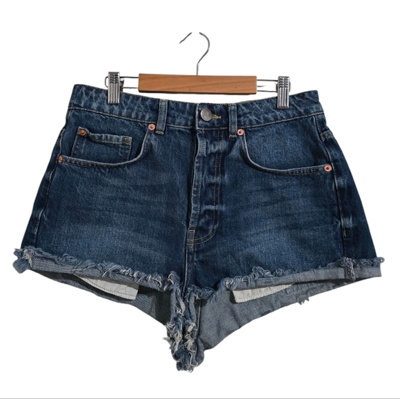 Raey‎ Denim Cut Off Short Shorts Blue size 24 - Picture 1 of 6